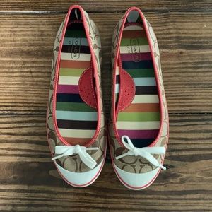 Coach ballet flat sneakers - almost BRAND NEW